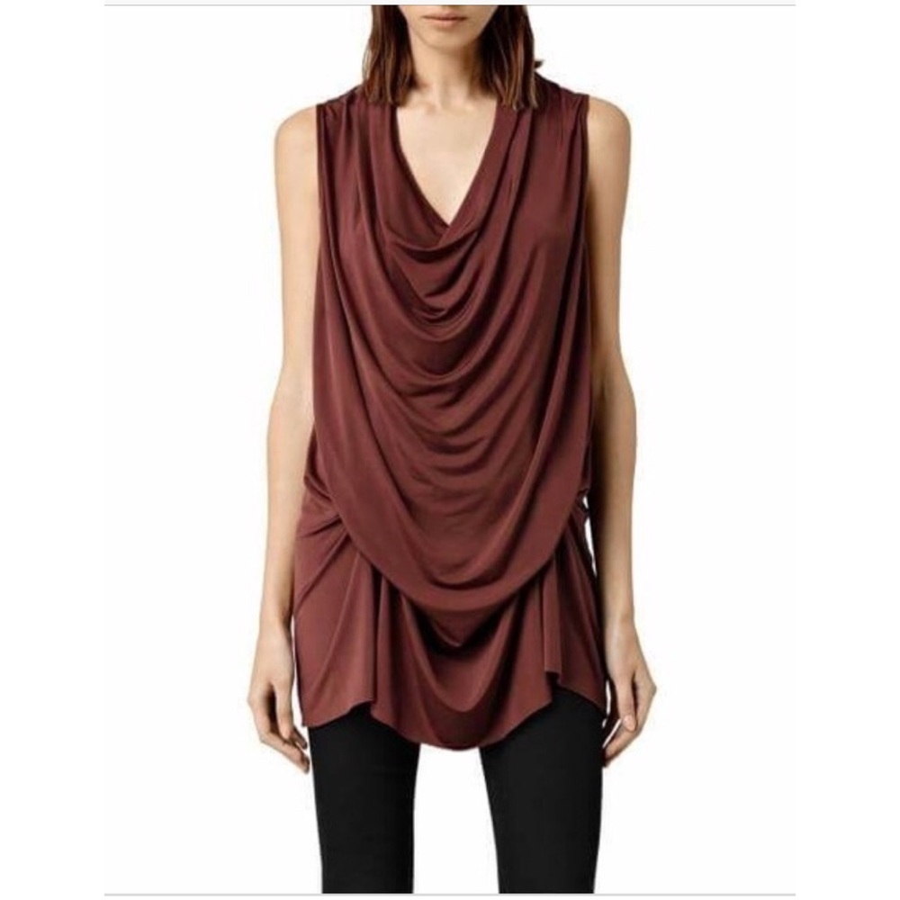 AllSaints | Amei sleeveless dress with tie accent